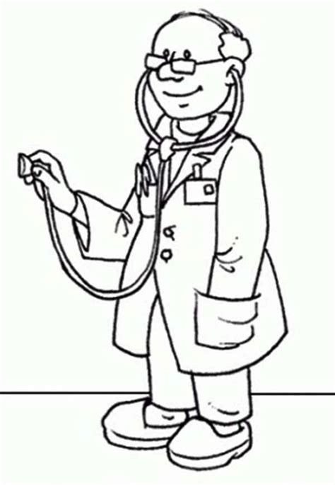 Doctor Want To Check Patient Medical Condition Coloring Page : Coloring ...