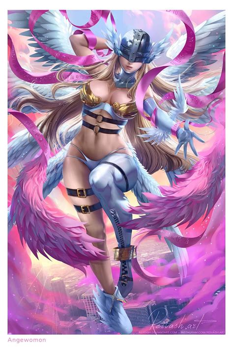 Angewomon by Reivash on DeviantArt | Digimon, Digimon tattoo, Anime