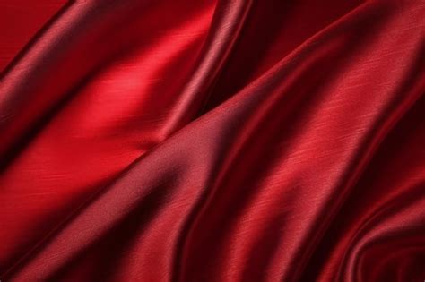 Premium Photo | Red silk fabric by the yard