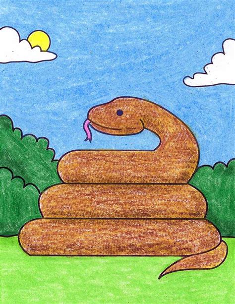 Snake Drawing For Kids