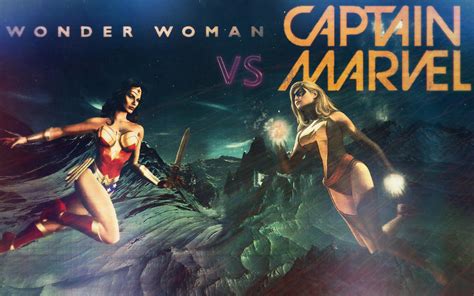 Wonder Woman VS Captain Marvel Wallpaper by Theincrediblejake on DeviantArt