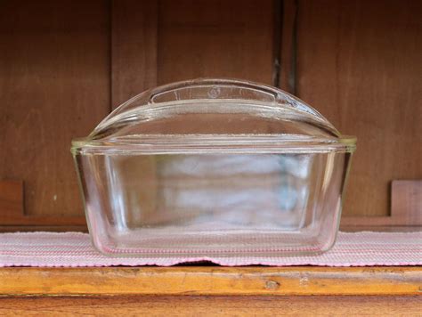 Westinghouse Clear Glass Refrigerator Loaf/Bread Pan with Domed Lid ~ 9 ...