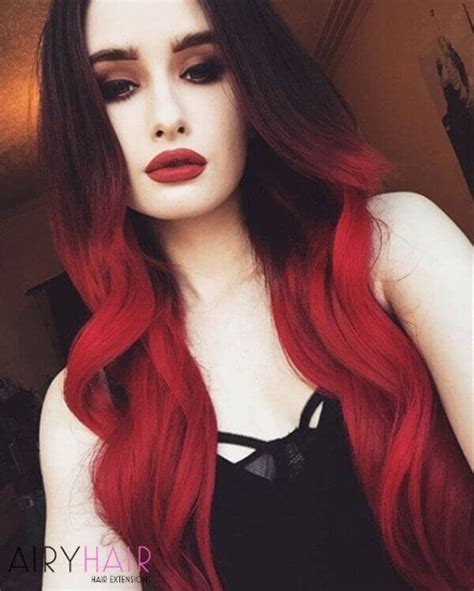 13+ Best Black and Red Ombré Hair Color Ideas (2022)