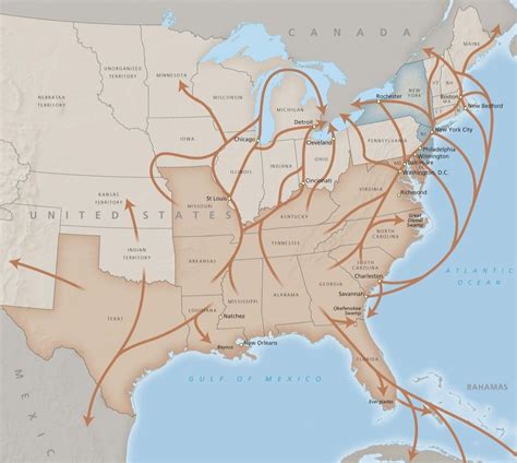 Underground Railroad Map Routes