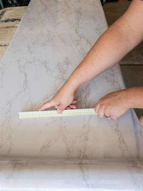 Transform a plain piece of MDF into a beautiful Marble look countertop ...