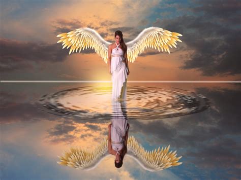 Radiant Angel Reflection - 4K Ultra HD Wallpaper by Lothar Dieterich