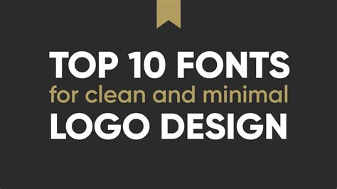 10 Best Professional Fonts for Logo Design: Clean & Minimal | JUST ...