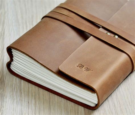 Handmade Leather Journal Personalized Journal Leather Sketchbook Travel ...