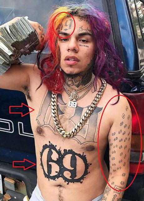 6ix9ine's 5 Tattoos & Their Meanings | CDhistory