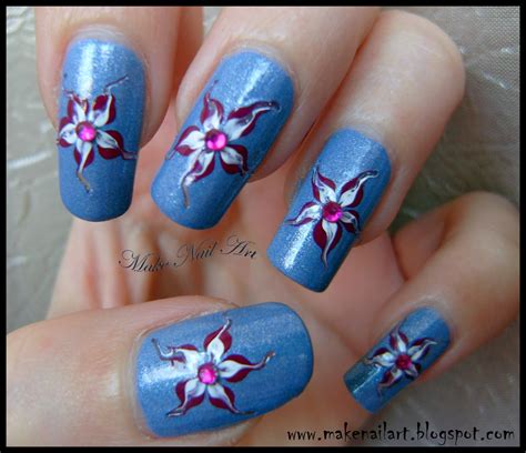 Easy Flower For Spring Nail Art Tutorial - Make Nail Art