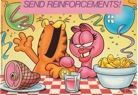 Image - Garfield and Arlene - postcard from the 1980s.jpg | Garfield ...