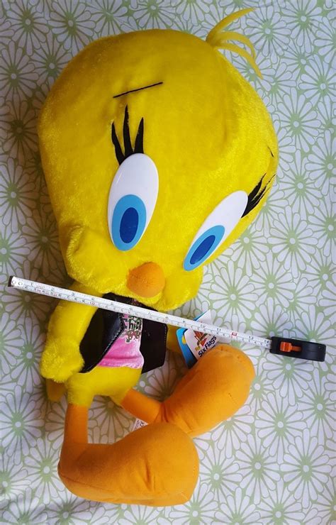 Plush "Tough Chick" Tweety Bird multi colored doll Six Flags 45th ...