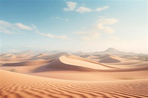 Premium AI Image | Photography of desert landscapes and sand dunes