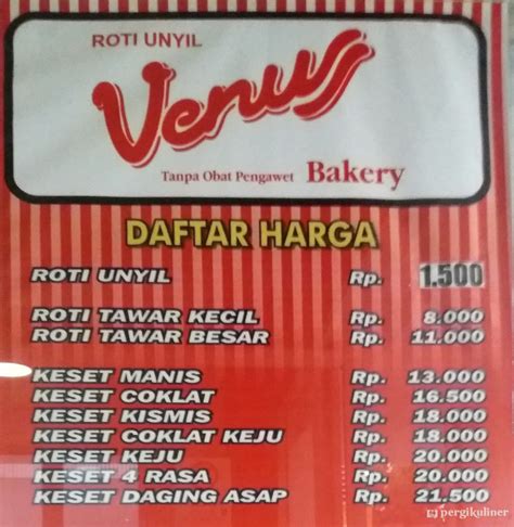 Selalu diperbarui! Menu Roti Unyil Venus, Bogor Barat, Bogor