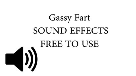 Gassy Farts SOUND EFFECT - YouTube