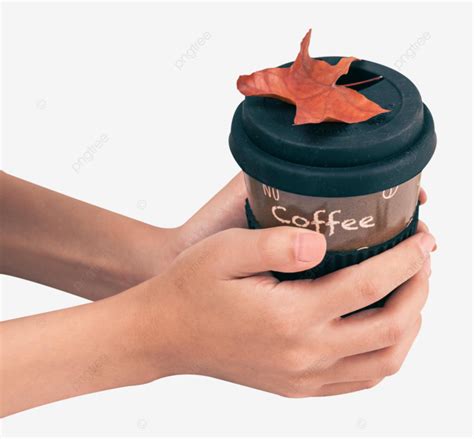 Autumn Coffee Cup Gesture, Autumn, Coffee Cup, Gesture PNG Transparent ...