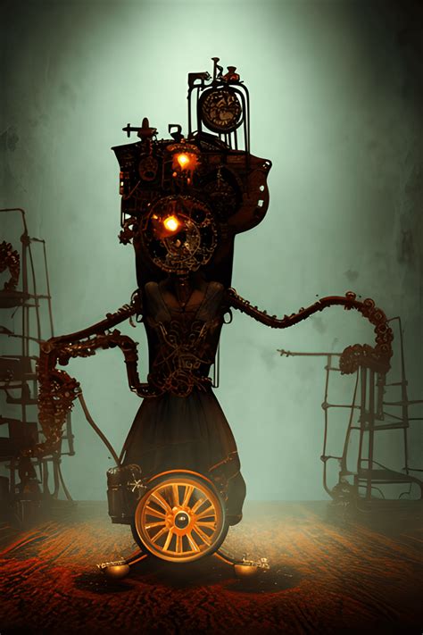 Steampunk Horror Graphic · Creative Fabrica