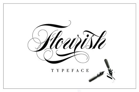 Flourish Script font | free download for WEB