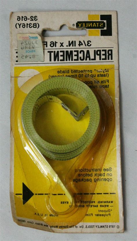 STANLEY TAPE MEASURE REPLACEMENT 3/4 X 16' BLADE