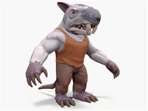 3D model Rat-man VR / AR / low-poly | CGTrader