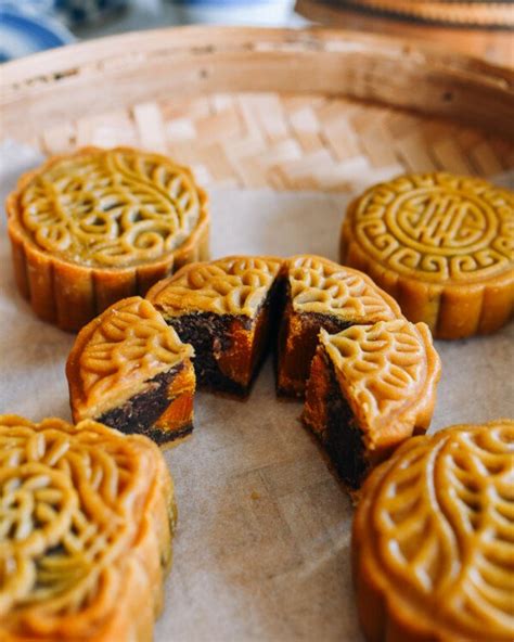 Classic Mooncakes with Red Bean Paste - The Woks of Life