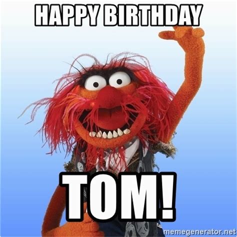 Muppets Happy Birthday Meme Happy Birthday tom Animal the Muppet Meme ...