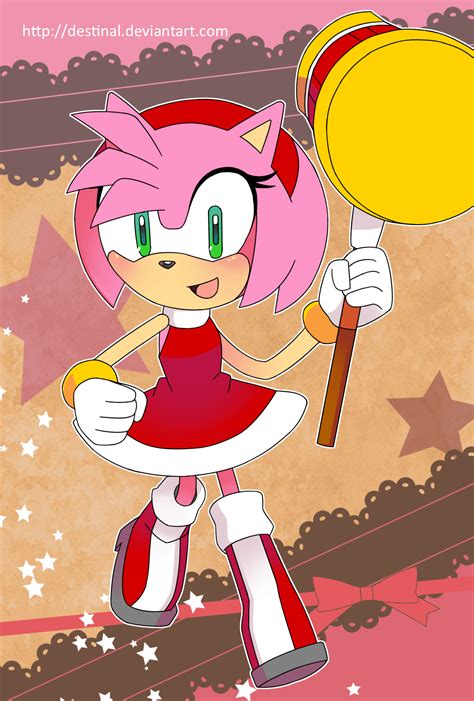 Sonic Postcard - Amy Rose by Crystal-Ribbon on DeviantArt