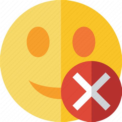 Cancel, emoticon, emotion, face, smile icon - Download on Iconfinder