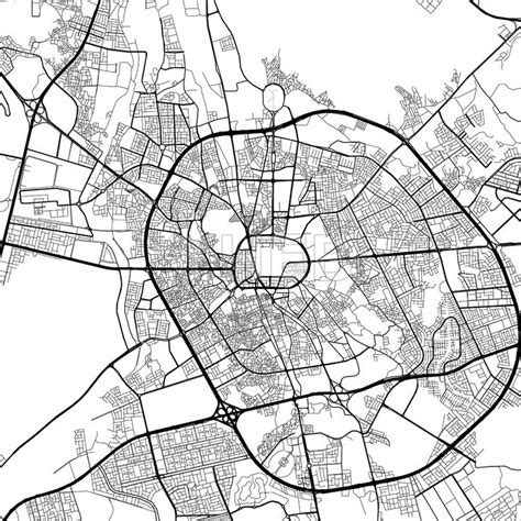 Map of Medina, Al Madīnah al Munawwarah, Saudi Arabia | HEBSTREITS ...