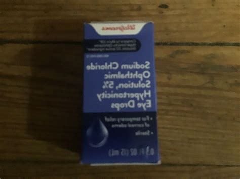 WALGREENS SODIUM CHLORIDE OPHTHALMIC SOLUTION 5% HYPERTONICITY EYE