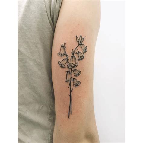 Little bluebells tattoo on the arm - Tattoogrid.net | Bluebell tattoo ...