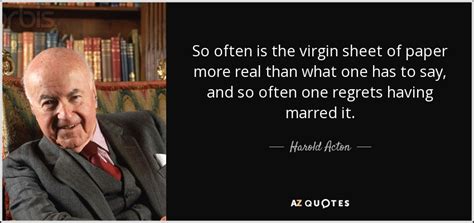 QUOTES BY HAROLD ACTON | A-Z Quotes