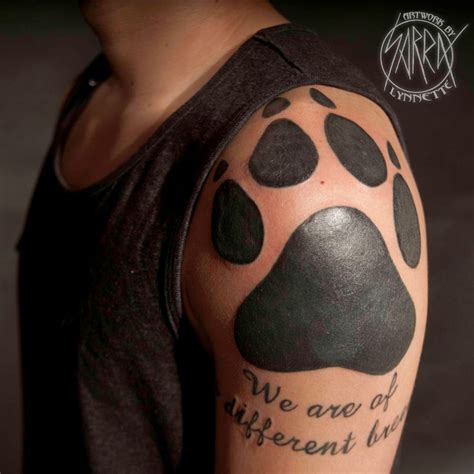 Epic wolf paw tattoo by Sarra Lynnette | Wolf paw tattoos, Wolf paw ...