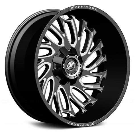 XF OFF-ROAD® XF-207 Wheels - Black with Milled Window Rims