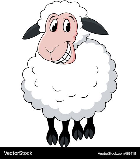 Sheep cartoon Royalty Free Vector Image - VectorStock