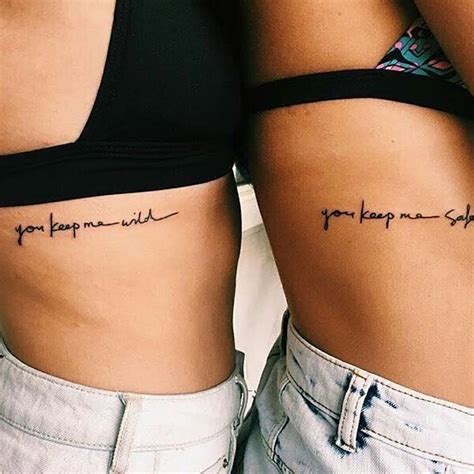 Couples Matching Quote Tattoos