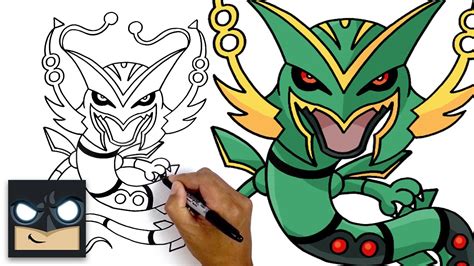 How To Draw Mega Rayquaza | Pokemon - YouTube