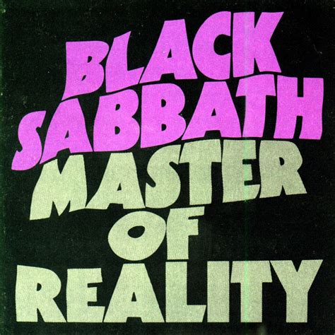 Master of Reality Album Cover by Black Sabbath