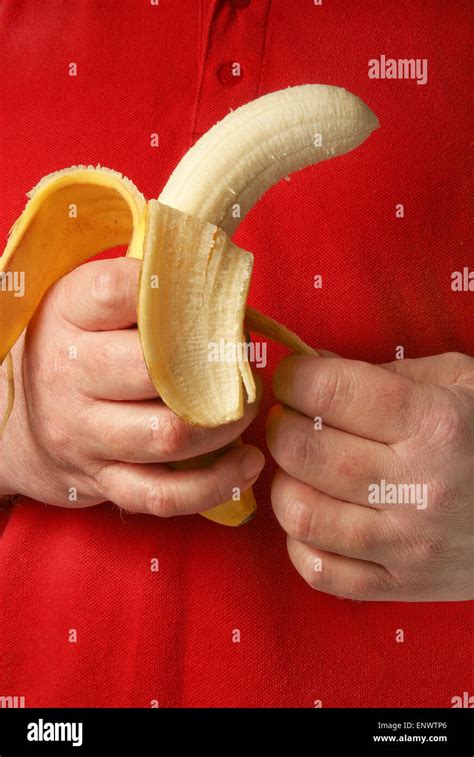 Peeling a Banana Stock Photo - Alamy