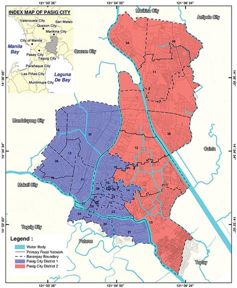 Pasig city administrative map. Source: Pasig City Comprehensive Land ...