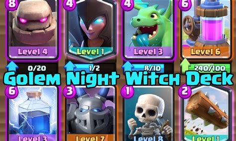 Most Meta Deck #15: Golem Night Witch Deck | Clash for Dummies