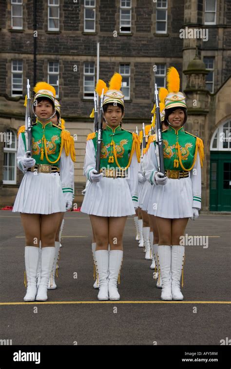 The Taipei First Girls High School majorette band Stock Photo - Alamy