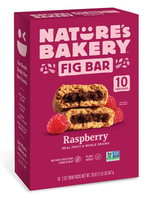 Nature's Bakery Raspberry Fig Bar, 10 Twin Packs, 2 Oz each - Walmart ...