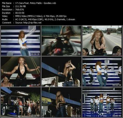 Ciara Feat. Petey Pablo - Goodies - Download High-Quality Video(VOB)