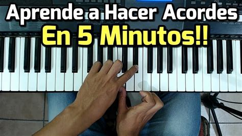 Acordes - Como Tocar El piano / Fácil y Rápido / Para Principiantes ...