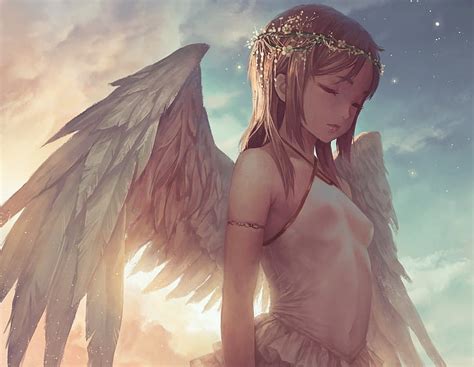 Anime Angel Girl Wings