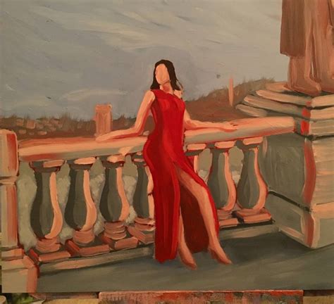 Paintings Of Women In Red Dresses