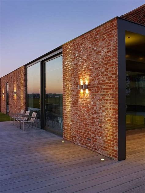 Modern Brick Home | Brick exterior house, Brick house designs, Exterior ...