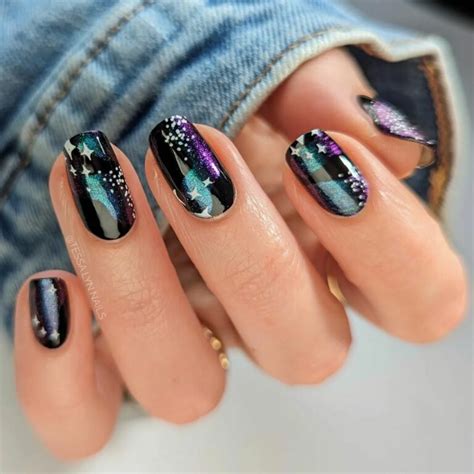 33 Best Black Galaxy Nails Designs [2024] - Nail Designs Daily