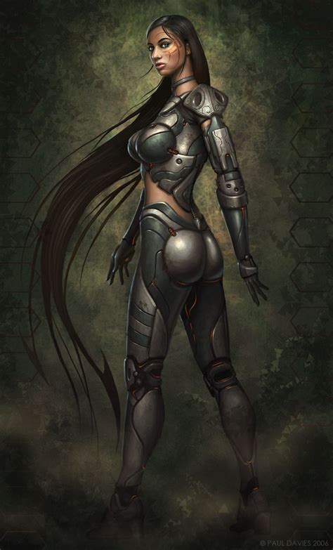 ♛Cyberpunk, Cyborg, Armor, Future, Futuristic, AI Girl by ~PRDart on ...